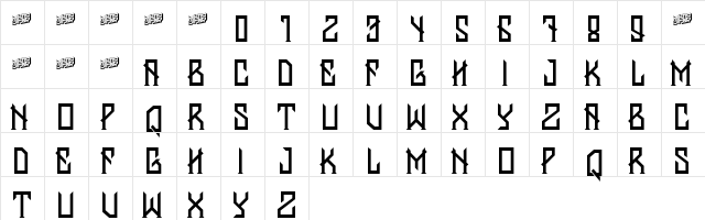 Banten Unfamous Banten Unfamous  glyph index