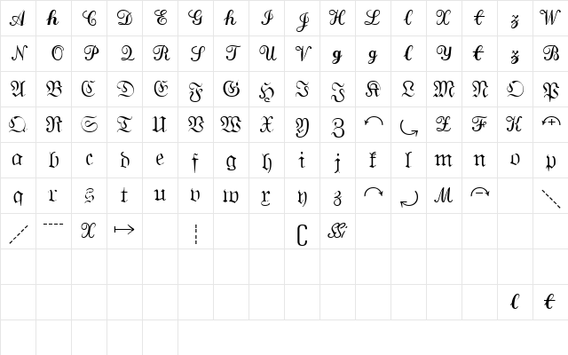 QuantaPiSixSSK Regular  glyph index