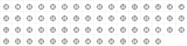 pf_wreath Regular  glyph index