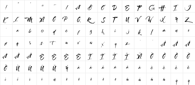 Maximaz Regular  glyph index