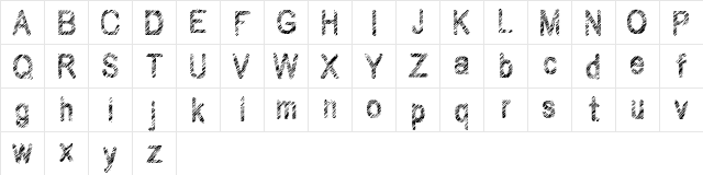 Wilhomena Regular  glyph index