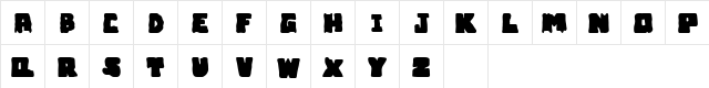 Bubble Frum Black Demo Regular  glyph index