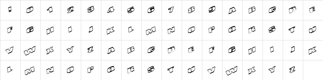 KometenMelodie1 Regular  glyph index