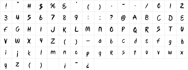 Eurovision Vienna 2015 Regular  glyph index