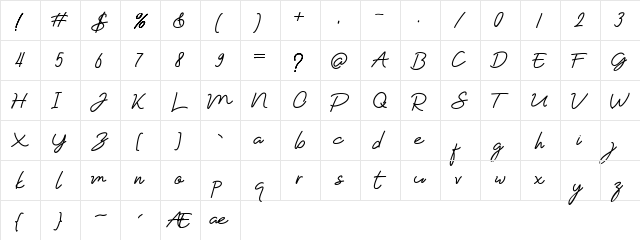 Almairah 03 Regular  glyph index