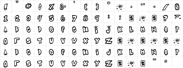 IndigoJoker Regular  glyph index