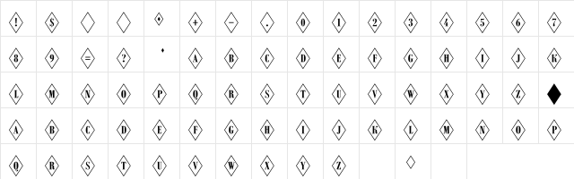 a_RombyOtlOvl Regular  glyph index