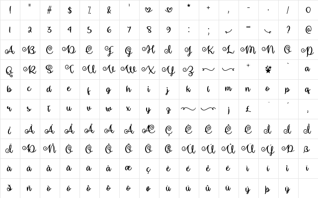Make Magic Happen Regular  glyph index