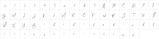 Wulan Regular  glyph index