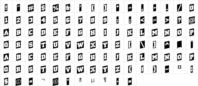 a_CampusCmUp Regular  glyph index