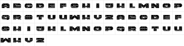 Portfolio Flat Regular  glyph index
