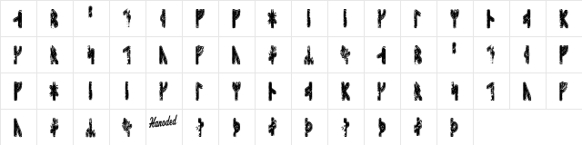 Sleipnir Runic Regular  glyph index