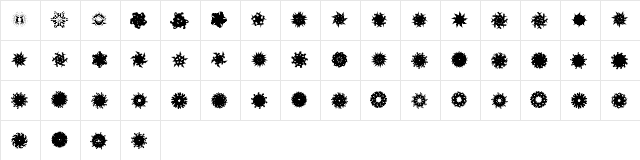 LaMorte3 Regular  glyph index