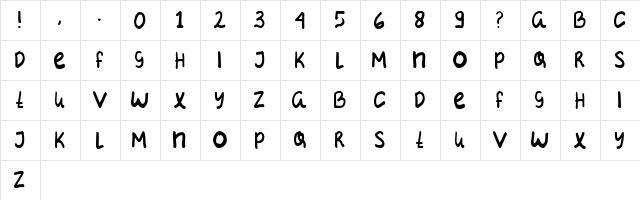 SIZE Regular  glyph index