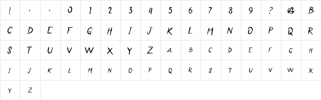 Anarchaos Regular  glyph index