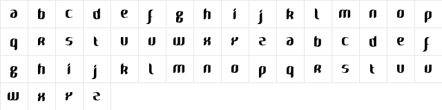 Naya Naya  glyph index