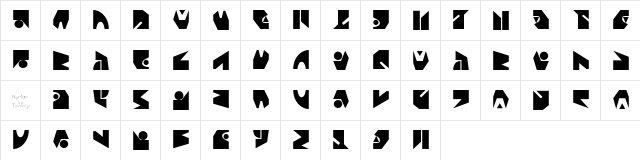 StarTrek Nyrian Normal  glyph index