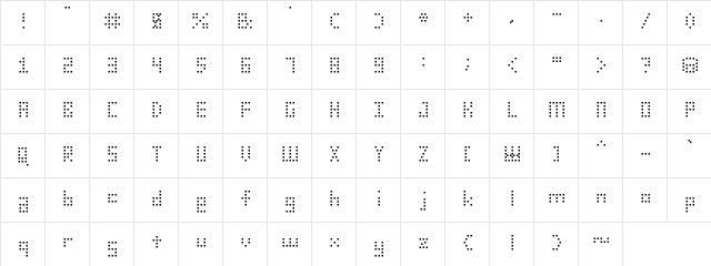 SMdot12 SMdot12  glyph index