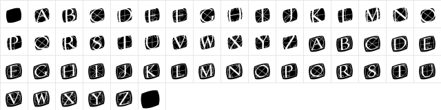 RodgauerTwoRounded Regular  glyph index