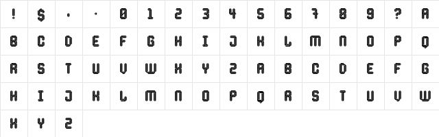 Escheresk Regular  glyph index