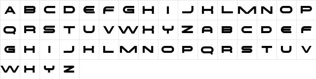 THRONE FREE Regular  glyph index