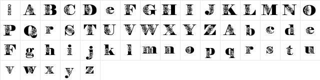 FloryAnna Demo  glyph index