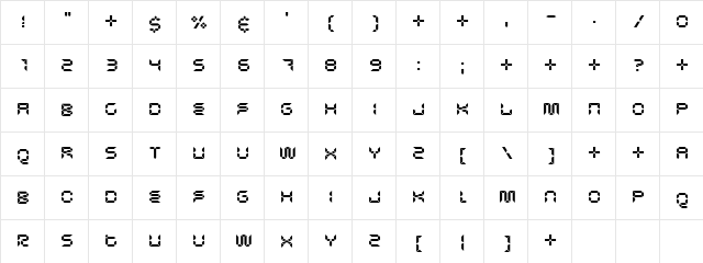 Odysseus Regular  glyph index