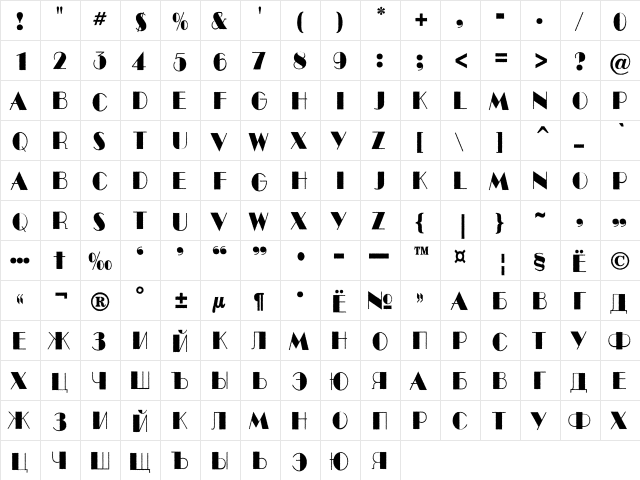 a_BentTitulRoughNr Regular  glyph index