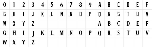 MLB Mariners Regular  glyph index