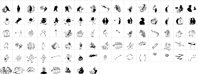 OhLauri Regular  glyph index