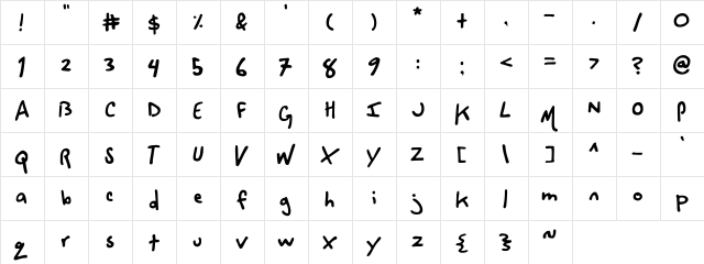 space cowboy. normal  glyph index