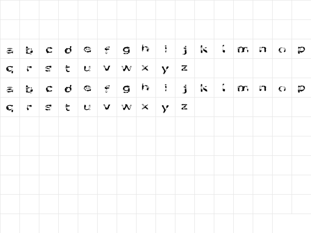 like fonts in the rain Regular  glyph index