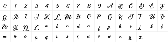 Ballet Harmony Ballet Harmony  glyph index