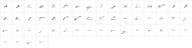 Royalia Royalia  glyph index