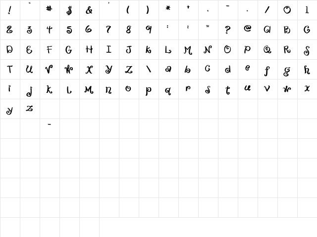 2Peas Cherub 2Peas Cherub  glyph index