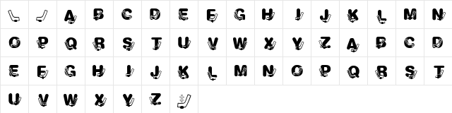 KR Hockey Fun Regular  glyph index