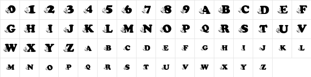 pf_Church Regular  glyph index