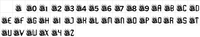 T~ BeaconForFreedom Regular  glyph index