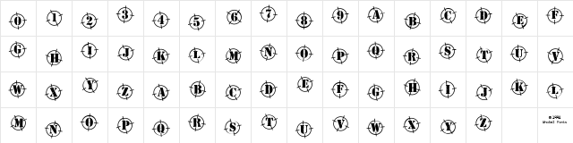 SeeTheBeast Regular  glyph index