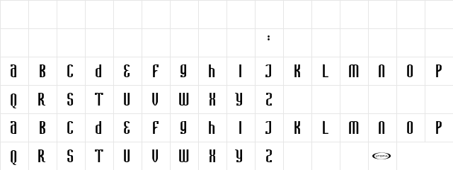 Avatar Regular  glyph index