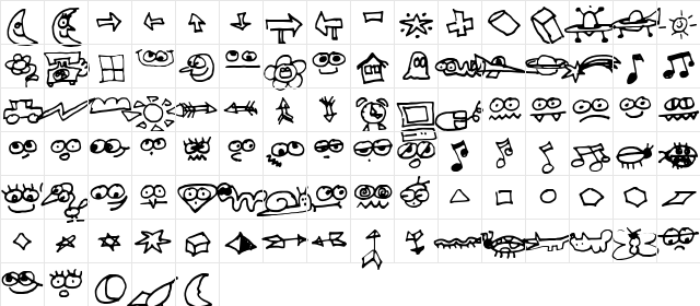 FG Tiburtius Dings Regular  glyph index