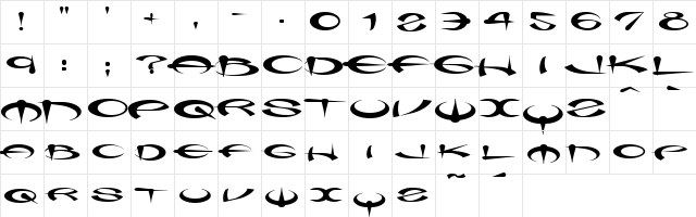 Myque Rounded Normal  glyph index