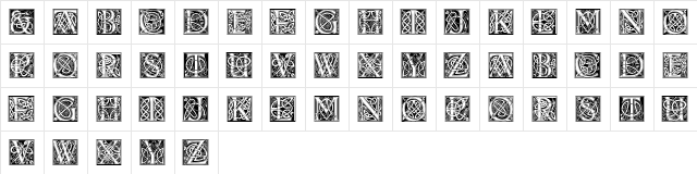 CelticEels Regular  glyph index