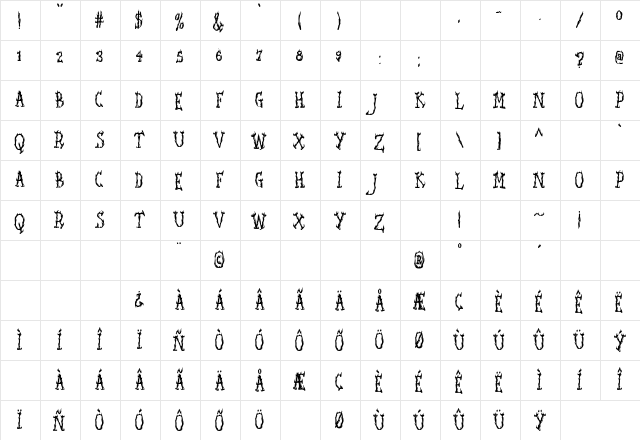 Seaweed Fire AOE Regular  glyph index