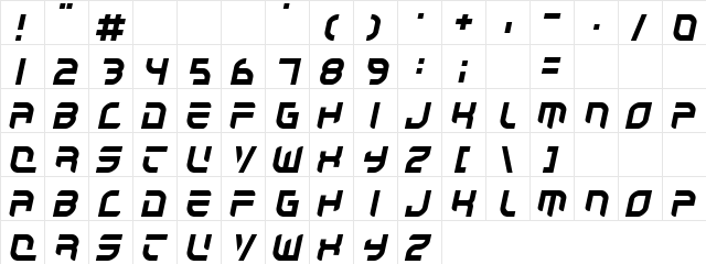Close Ones Regular  glyph index