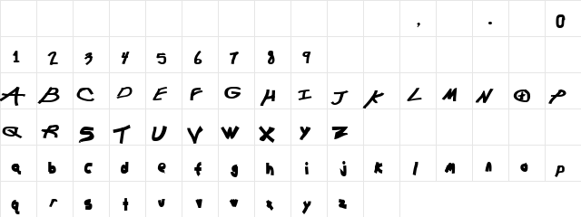 Chunkmuffin Heavy  glyph index