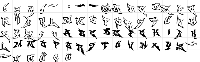 WildStyle Basic  glyph index