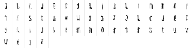uptown funk Medium  glyph index