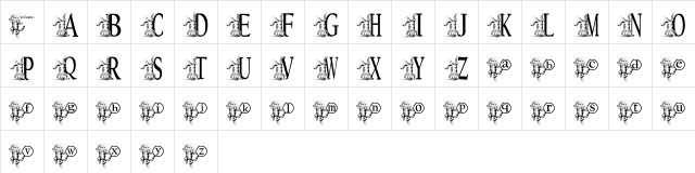 KGKATZ2 Regular  glyph index