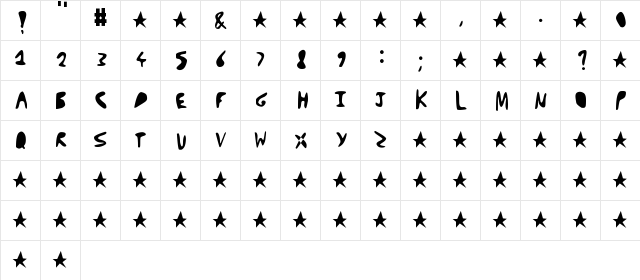 NUMBER 18000!!! Regular  glyph index